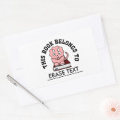 Thesaurus: De dinosaurus die graag boeken leest Rechthoekige Sticker (Envelop)