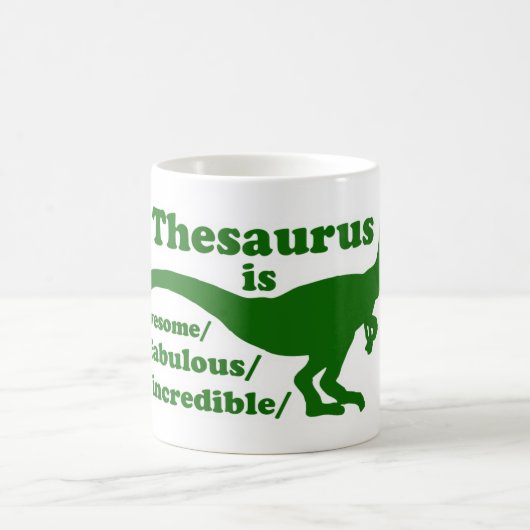 Thesaurus Dinosaur is Geweldige Koffiemok (Center)
