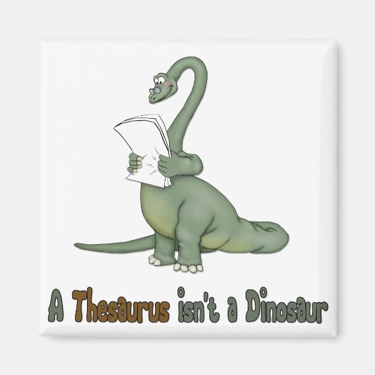 Thesaurus Dinosaur Magneet (Voorkant)