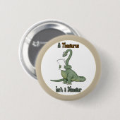 Thesaurus Dinosaur Ronde Button 5,7 Cm (Voorkant /achterkant)