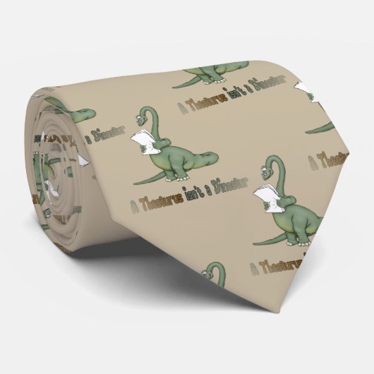 Thesaurus Dinosaur Stropdas (Opgerold)