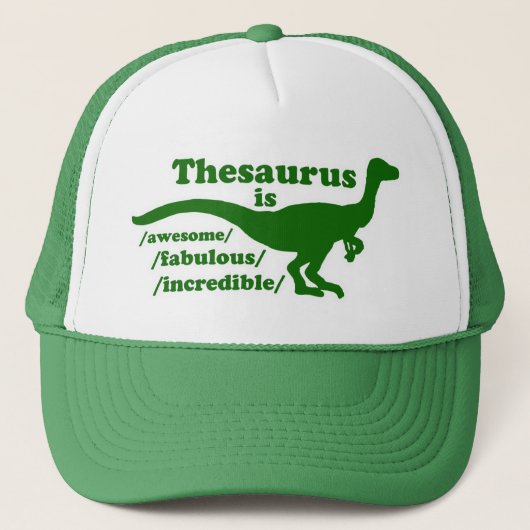 Thesaurus Dinosaur trucker Trucker Pet (Voorkant)