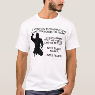 Thesaurus Ninja's Grappig Ninja T-shirt