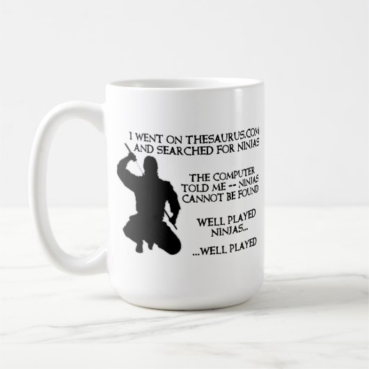 Thesaurus Ninja's Grappige NinjaMok Koffiemok (Links)