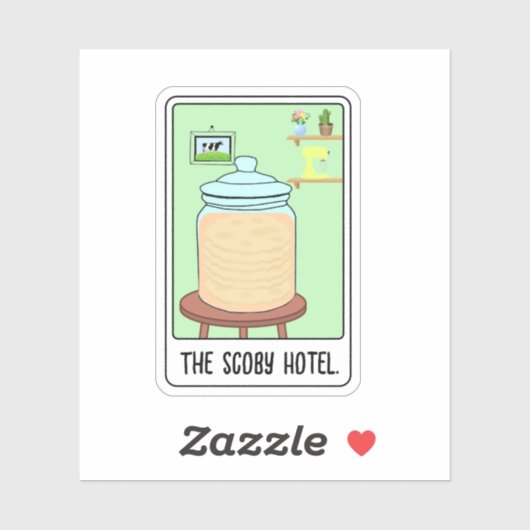 TheScobyHotel-TarotCard Sticker (Vel)