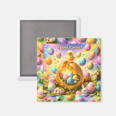 These are magnets, Easter magical chick and bunny Magneet (Voorkant / Achterkant)