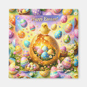 These are magnets, Easter magical chick and bunny Magneet (Voorkant)