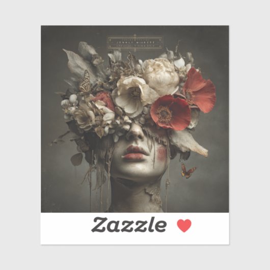 These Fleeting Lips — Gothic Fine Art Sticker (Vel)