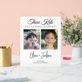 These Kids Are Getting Married Rehearsal Dinner Acryl Bord (Huwelijk)