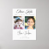 These Kids Are Getting Married Rehearsal Dinner Canvas Afdruk (Voorkant)