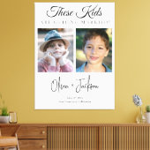 These Kids Are Getting Married Rehearsal Dinner Canvas Afdruk (Insitu (Woonkamer))