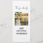 These Kids Are Getting Married Sign These Kids Are Kaart (Voorkant)