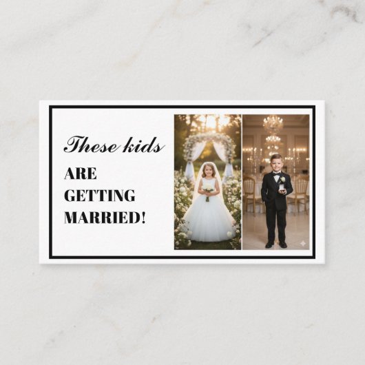 These Kids Are Getting Married The Night Before Informatiekaartje (Voorkant)