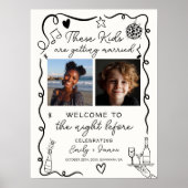 These Kids Night Before Photos Rehearsal Dinner Poster (Voorkant)