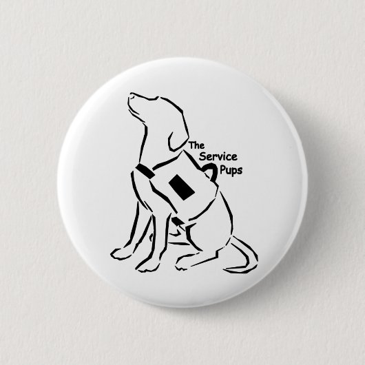 TheServicePups-Button Ronde Button 5,7 Cm (Voorkant)