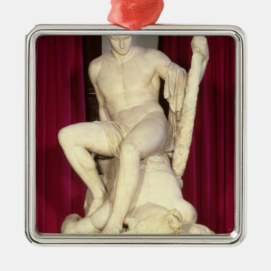Theseus en de Minotaur, 1782 Metalen Ornament (Voorkant)