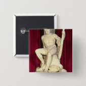 Theseus en de Minotaur, 1782 Vierkante Button 5,1 Cm (Voorkant /achterkant)