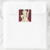 Theseus en de Minotaur, 1782 Vierkante Sticker (Tas)