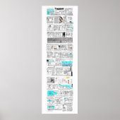 Theseus en de Minotaur-griekmythcomix Poster (Voorkant)