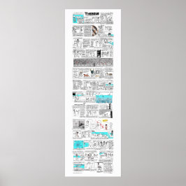 Theseus en de Minotaur-griekmythcomix Poster