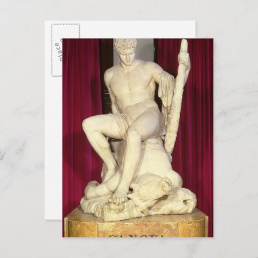 Theseus en Minotaur, 1782 Briefkaart (Voorkant / Achterkant)