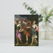 Theseus met Ariadne en Phaedra Briefkaart (Staand voorkant)