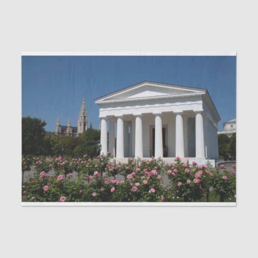 Theseus Temple Wenen Oostenrijk Tissuepapier (Voorkant)