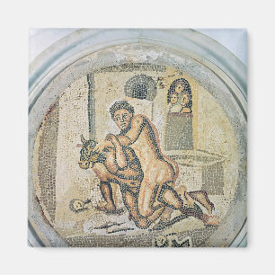 Theseus worstelt met de Minotaur Magneet