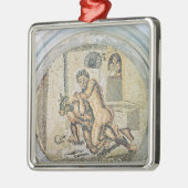 Theseus worstelt met de Minotaur Metalen Ornament (Links)