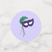 Thespian Drama Theater Maskerade Masker Mardi Gras Confetti (Kleine voorkant)