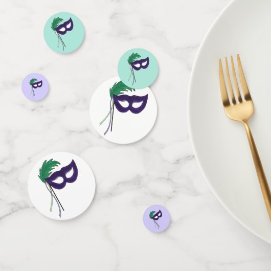 Thespian Drama Theater Maskerade Masker Mardi Gras Confetti (Groep)