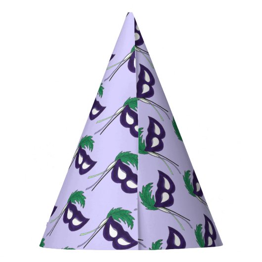 Thespian Drama Theater Maskerade Masker Mardi Gras Feesthoedjes (Achterkant)