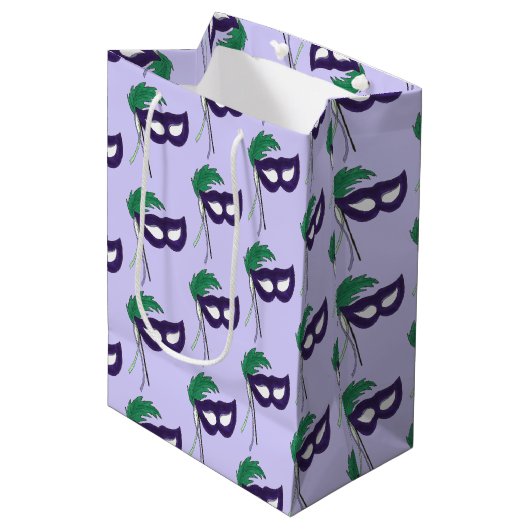 Thespian Drama Theater Maskerade Masker Mardi Gras Medium Cadeauzakje (Voorkant Gekanteld)
