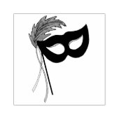 Thespian Drama Theater Maskerade Masker Mardi Gras Rubberstempel (Afrduk)