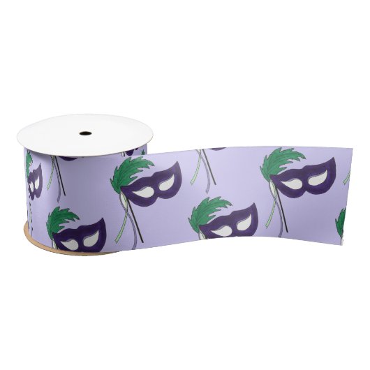 Thespian Drama Theater Maskerade Masker Mardi Gras Satijnen Lint (Spoel)