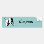 Thespian Mmaskers Bumpersticker (Voorkant)