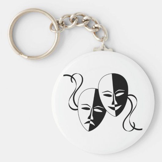 Thespian Mmaskers Sleutelhanger (Voorkant)