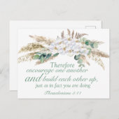 Thessaliërs Bijbel Verse Motivatie Briefkaart (Voorkant / Achterkant)