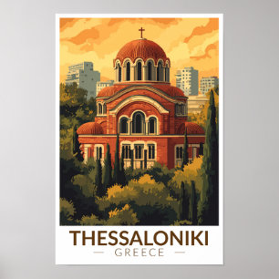 Thessaloniki Griekenland Agios Pavlos Reizen Kunst Poster
