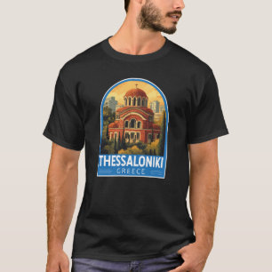 Thessaloniki Griekenland Agios Pavlos Travel Art R T-shirt