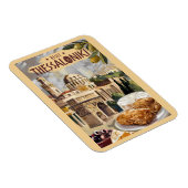 Thessaloniki Griekenland Painterly Travel Art Vint Magneet (Rechterzijde)