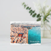 Thessaloniki Griekenland Panorama Uitzicht Briefkaart (Staand voorkant)