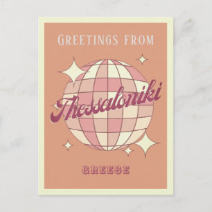 Thessaloniki Griekenland reizen retro  Briefkaart