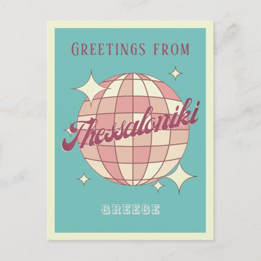 Thessaloniki Griekenland reizen retro  Briefkaart (Voorkant)