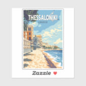 Thessaloniki Griekenland Travel Art Vintage Sticker (Vel)