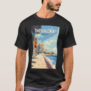 Thessaloniki Griekenland Travel Art Vintage T-shirt