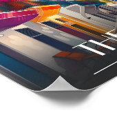 Thessaloniki stad, Griekenland Ladadika District Poster (Hoek)