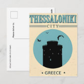  Thessaloniki stad Griekenland roeping souvenir Briefkaart (Voorkant / Achterkant)
