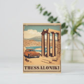 Thessaloniki stad, Griekenland roeping souvenir Briefkaart (Staand voorkant)