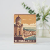  Thessaloniki stad Griekenland roeping souvenir Briefkaart (Staand voorkant)